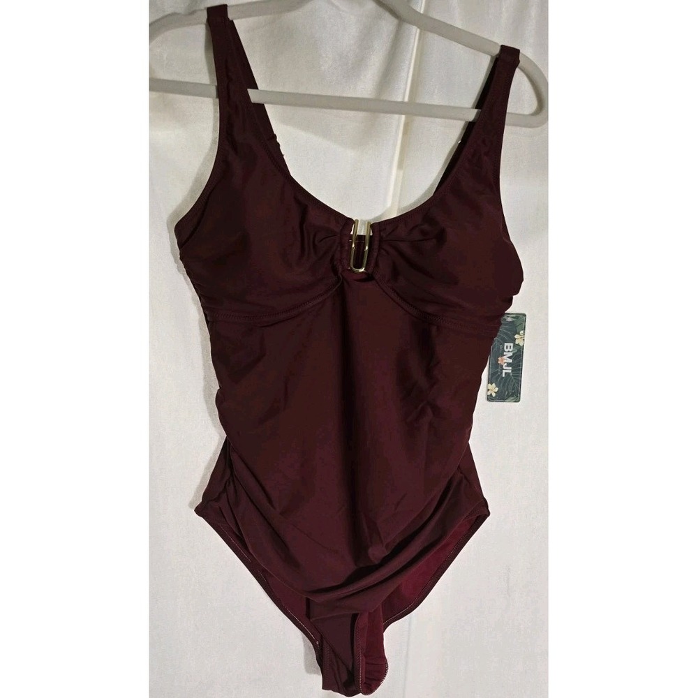 Blooming Jelly Women's 1Pc Swimsuit  Tummy Control Swim‎ Berry Large